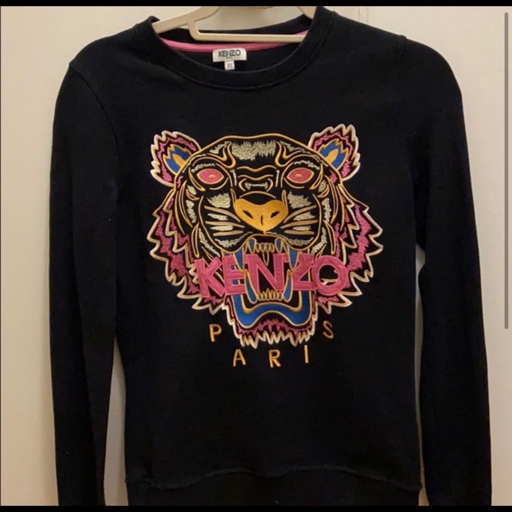 BLK KENZO PARIS TIGER SWEATSHIRT